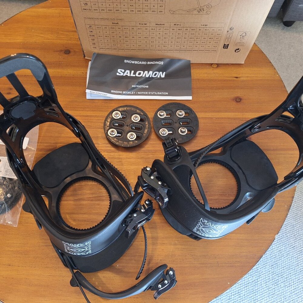 Salomon Maker Snowboard Bindings & Universal Salomon Binding disc